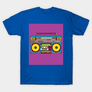 Old Colorful Stylish Retro Music Radios T-Shirt